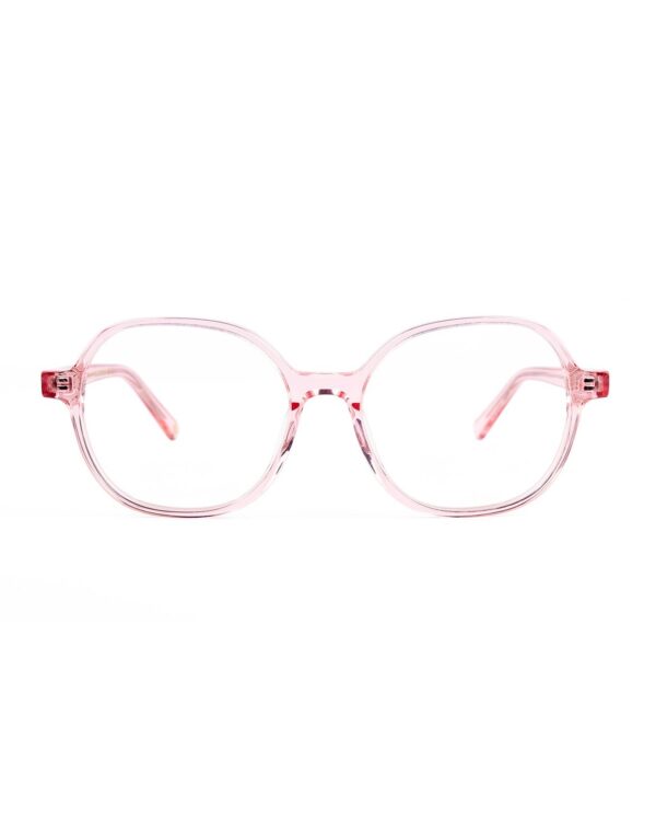 oversized square pink teen optical glasses frame