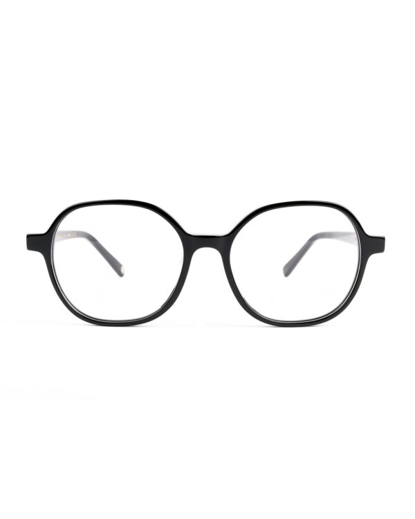 oversized square black teen optical glasses frame
