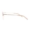 gold metal round adult optical glasses