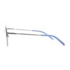 black metal round adult optical glasses