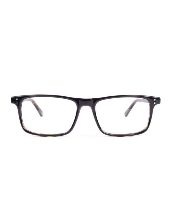 black acetate flat top adult optical glasses frames