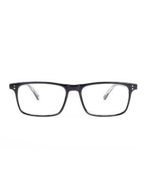 black acetate flat top adult optical glasses frames