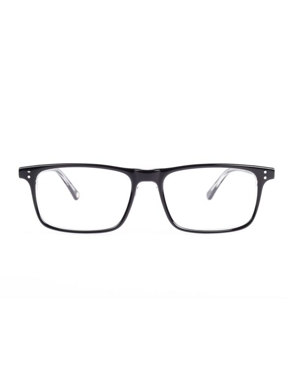 black acetate flat top adult optical glasses frames