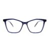 angular cat eye navy adult optical glasses