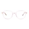 oversized square teen optical glasses frames blush pink acetate
