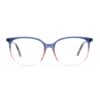 preppy round adult optical glasses frames blue graduated acetate combination