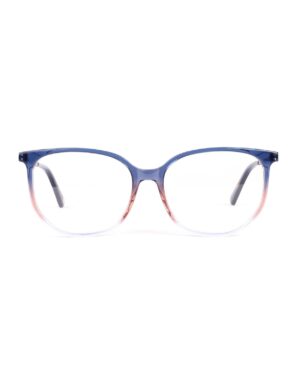 preppy round adult optical glasses frames blue graduated acetate combination