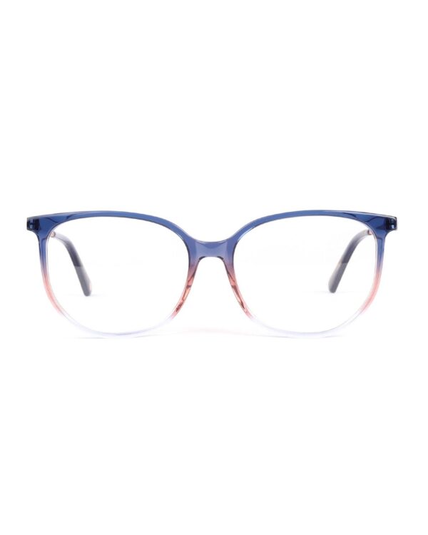 preppy round adult optical glasses frames blue graduated acetate combination