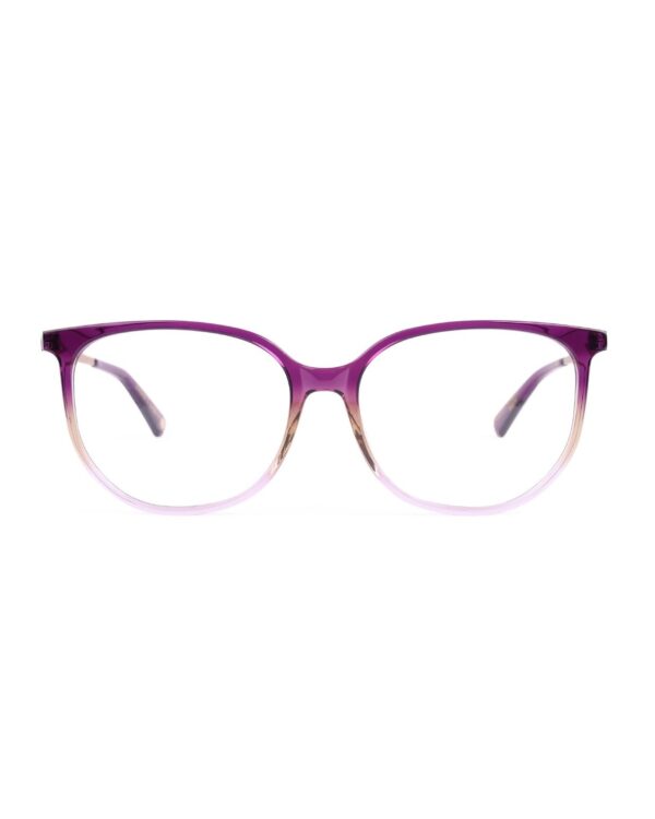 preppy round adult optical glasses frames purple graduated acetate combination