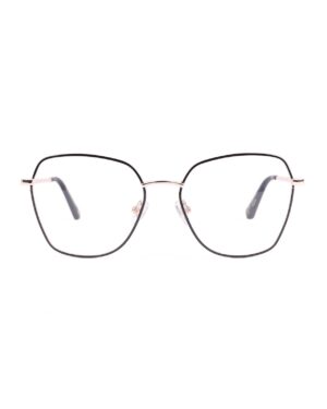 geometric metal adult optical glasses frames black