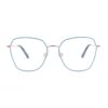 geometric metal adult optical glasses frames teal