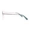 geometric metal adult optical glasses frames teal