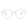 geometric metal adult optical glasses frames pink