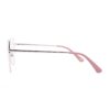 geometric metal adult optical glasses frames pink
