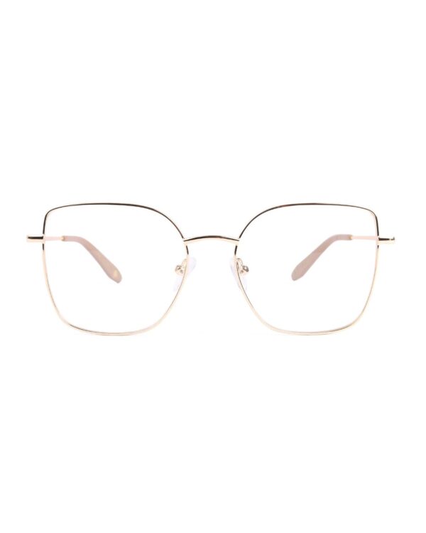 geometric gold metal adult optical glasses frames