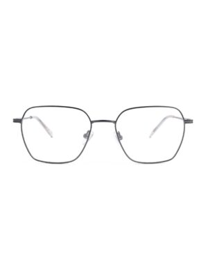 small geometric green metal adult optical glasses frames