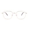 small geometric gold metal adult optical glasses frames
