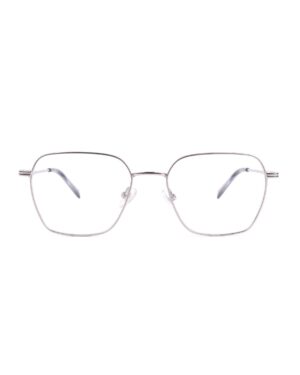 small geometric silver metal adult optical glasses frames