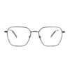 small geometric black metal adult optical glasses frames