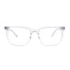 preppy rectangle grey acetate adult optical glasses frames