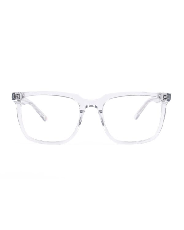 preppy rectangle grey acetate adult optical glasses frames