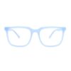 preppy rectangle blue acetate adult optical glasses frames