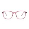 retro square pink acetate adult optical glasses frames