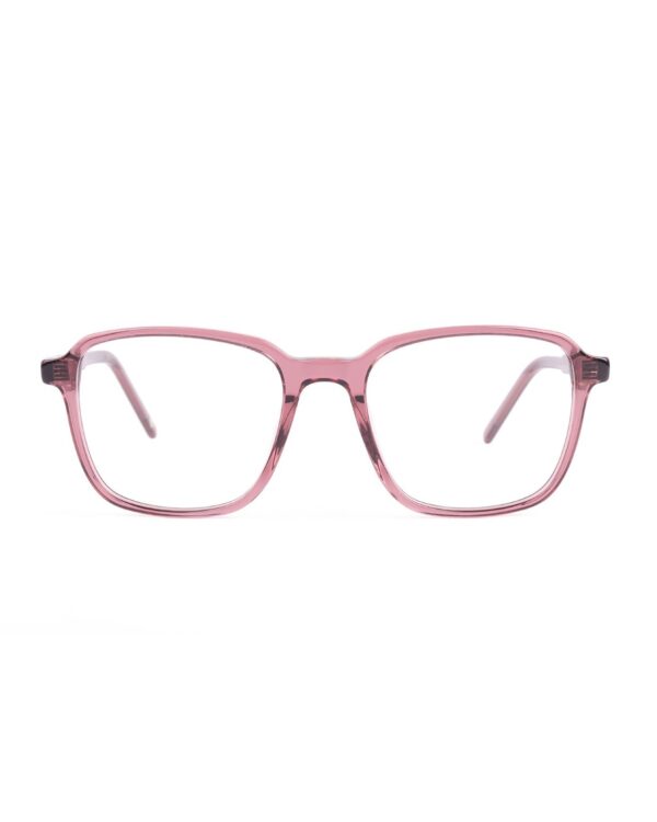 retro square pink acetate adult optical glasses frames