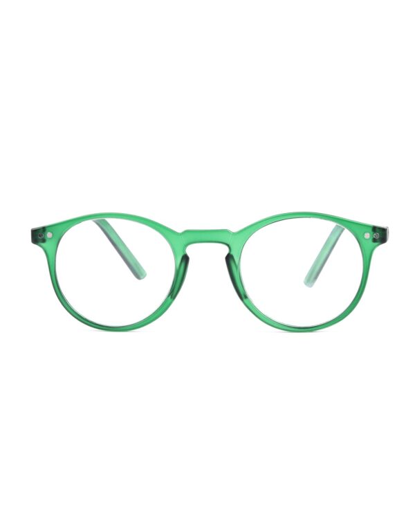 keyhole round preppy green adult recycled reading glasses readers