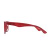 chunky flat top rectangle red adult recycled reading glasses readers