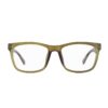 chunky flat top rectangle green adult recycled reading glasses readers