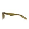 chunky flat top rectangle green adult recycled reading glasses readers