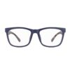 chunky flat top rectangle navy adult recycled reading glasses readers