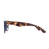 chunky flat top rectangle navy adult recycled reading glasses readers