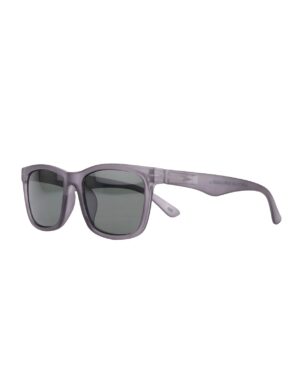 chunky flat top rectangle grey adult recycled sunglasses