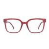 oversized square red adult recycled reading glasses readers