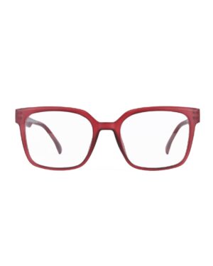 oversized square red adult recycled reading glasses readers
