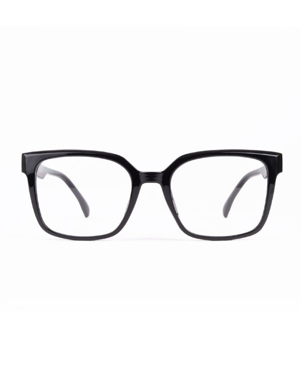 oversized square black adult recycled reading glasses readers