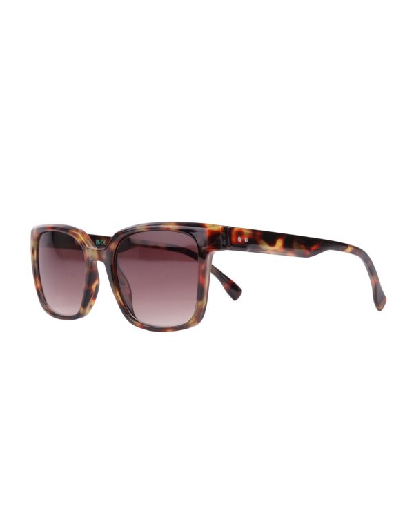 oversized square brown tortoiseshell adult recycled sunglasses
