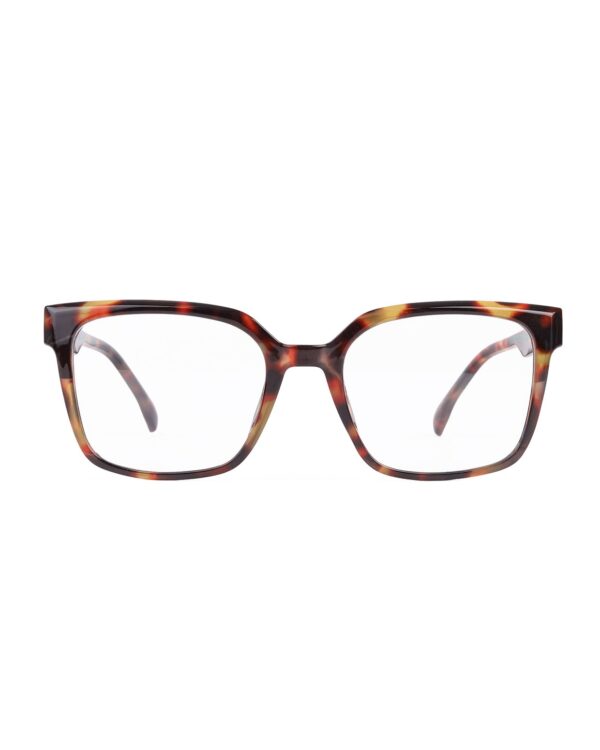 oversized square brown tortoiseshell adult recycled reading glasses readers