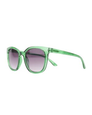 oversized square cat eye green adult recycled sunglasses