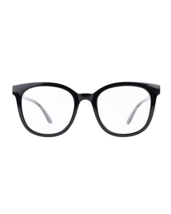 oversized square cat eye black adult recycled reading glasses readers