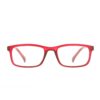 narrow rectangle red adult recycled reading glasses readers