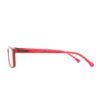 narrow rectangle red adult recycled reading glasses readers