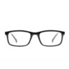narrow rectangle black adult recycled reading glasses readers