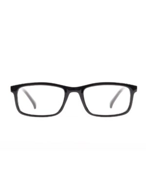 narrow rectangle black adult recycled reading glasses readers
