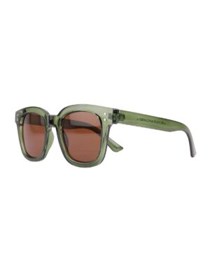 oversized chunky green adult recycled sunglasses