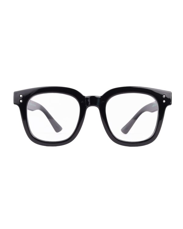 oversized chunky black adult recycled reading glasses readers