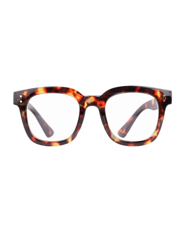 oversized chunky brown tortoiseshell adult recycled reading glasses readers