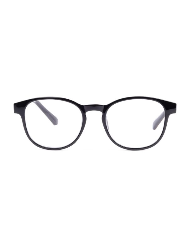 round key hole black adult recycled reading glasses readers